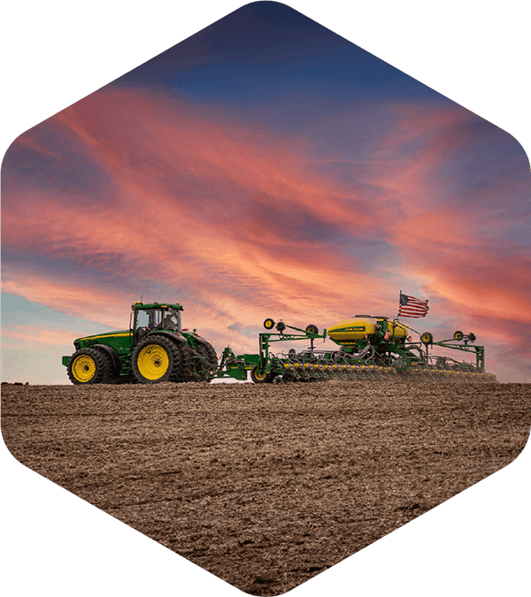 Tractor in the field